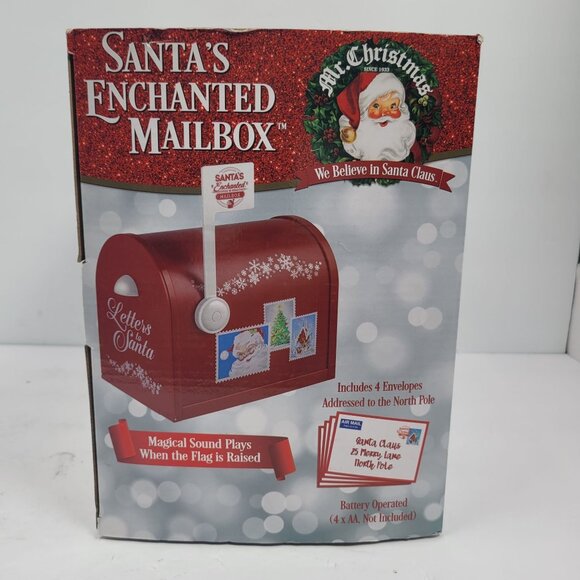 Mr. Christmas Santa's Enchanted Mailbox With Magical Sound NWB - Picture 2 of 12